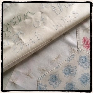 Hiving the Bees - quilt work in progress